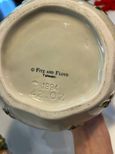 Fitz & Floyd “Old World Santa’s Bag of Toys” Teapot