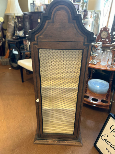 Vintage Wired Front Floor/Wall Cabinet