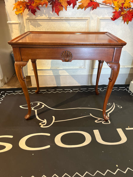 Mahogany Hickory Chair Brown End Table