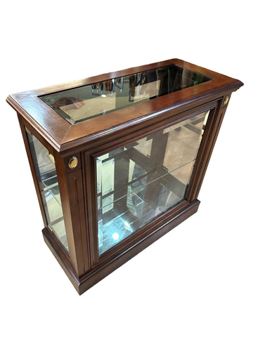Large Brown Curio Cabinet