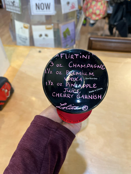 NWT Lolita “Flirtini” Glassware