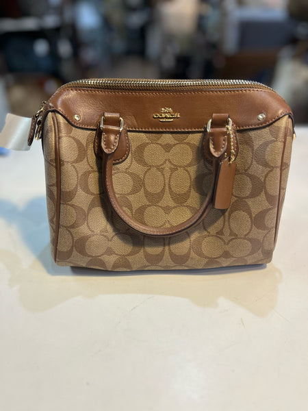 Coach Light Brown "Bennet" Handbag