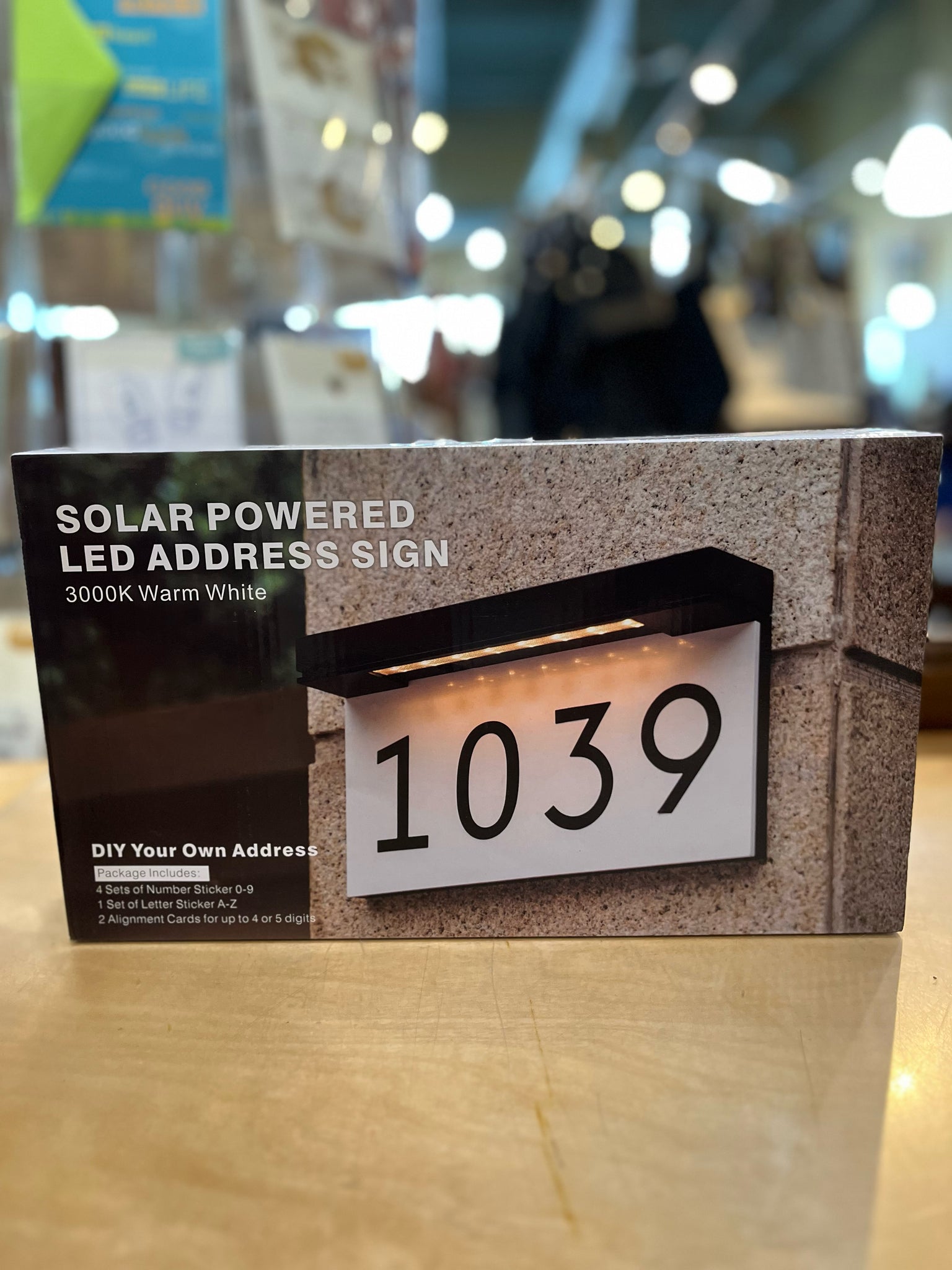 New Solar Powered LED Sign