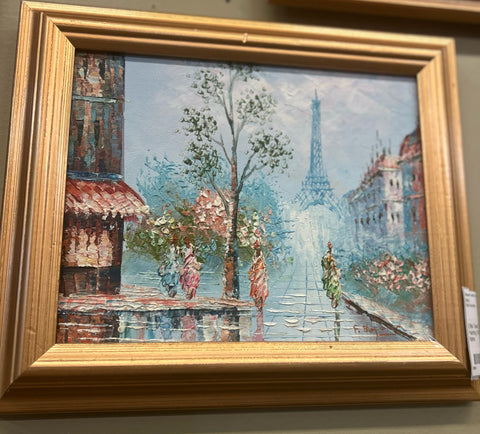 Eiffel Tower Oil Painting