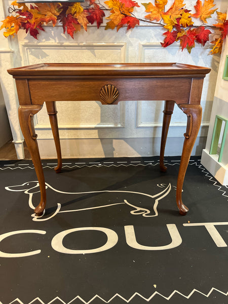 Mahogany Hickory Chair Brown End Table