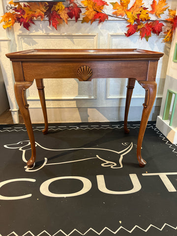 Mahogany Hickory Chair Brown End Table