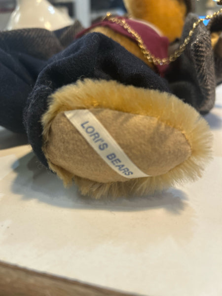 Lori's Bears "Bearlock Holmes" Bear, Signed