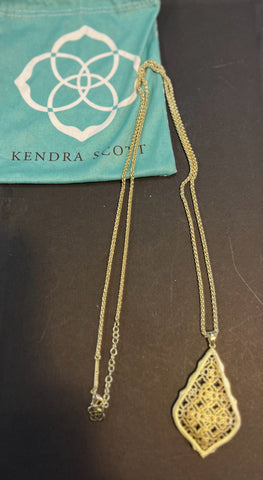 Kendra Scott "Aiden" Gold-Tone Long Pendant Necklace
