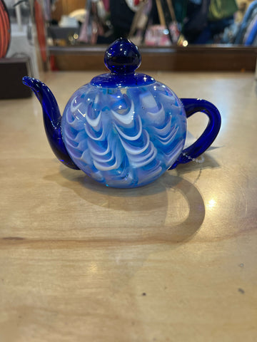 Glass Teapot Paperweight