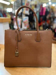 Michael Kors "Mercer" Brown Tote