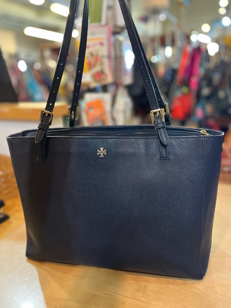 Tory Burch "York" Navy Tote