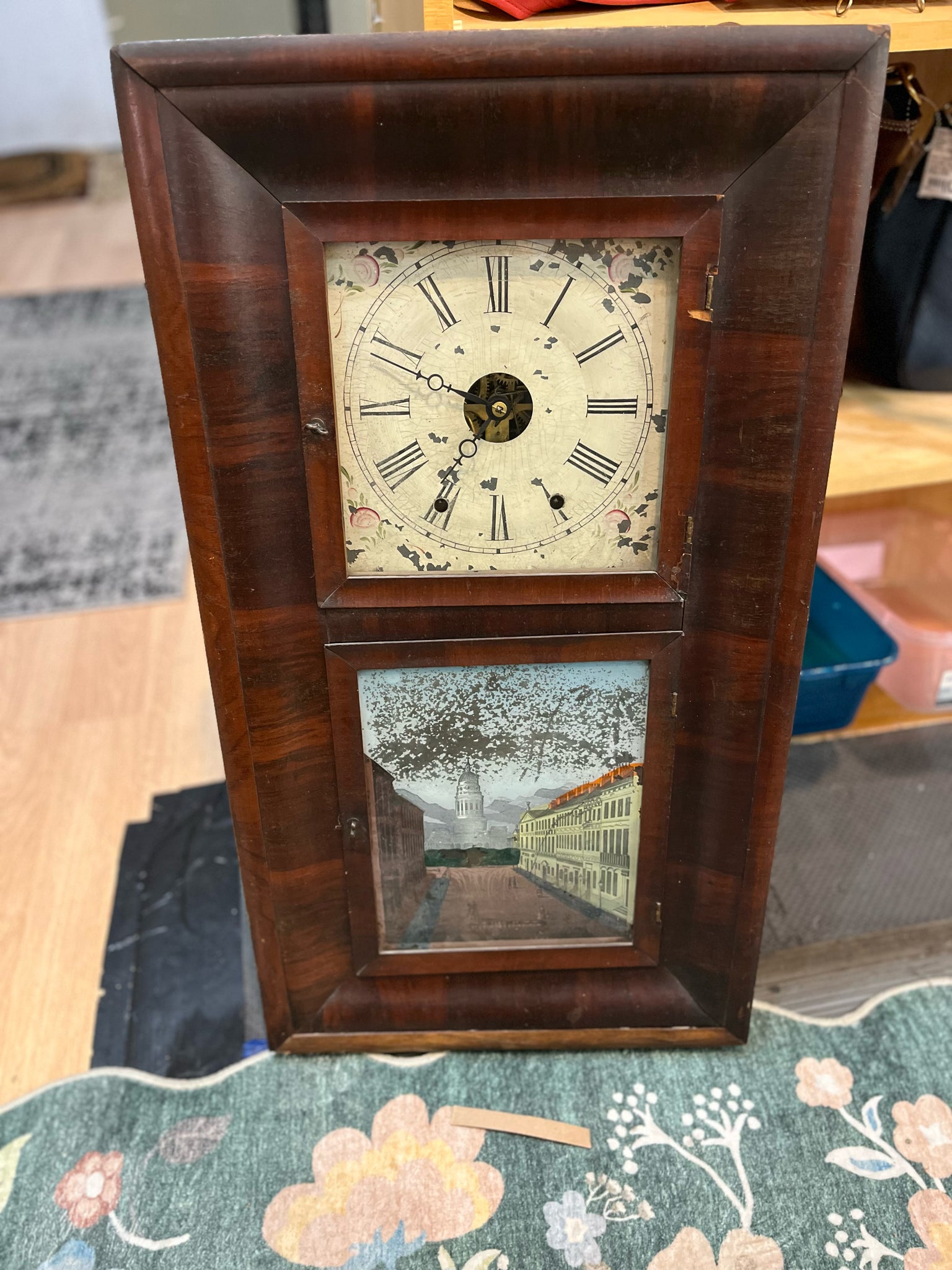 Vintage Chauncey Jerome Haven Ogee Shelf Clock