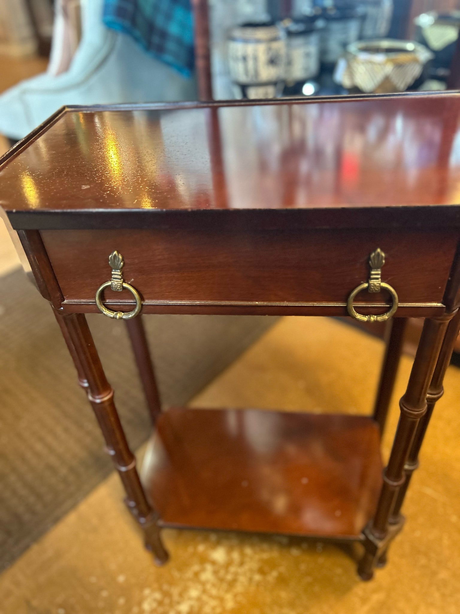 Dark Wood Nightstand