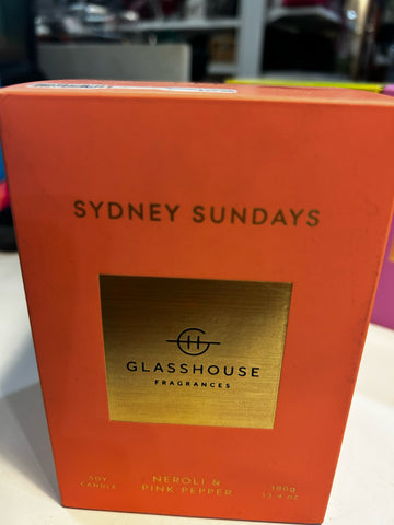 Glasshouse Fragrances "Sydney Sundays" Candle