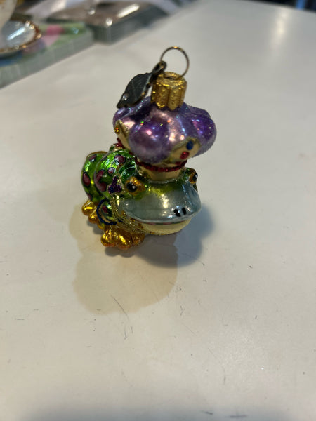Jay Strongwater Frog Prince Ornament