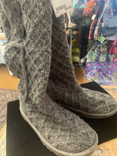 UGG Gray Knit Boots