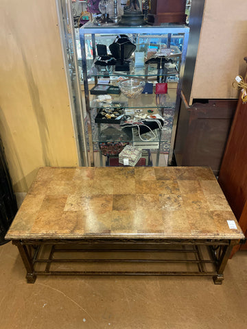 Brown Stone Coffee Table