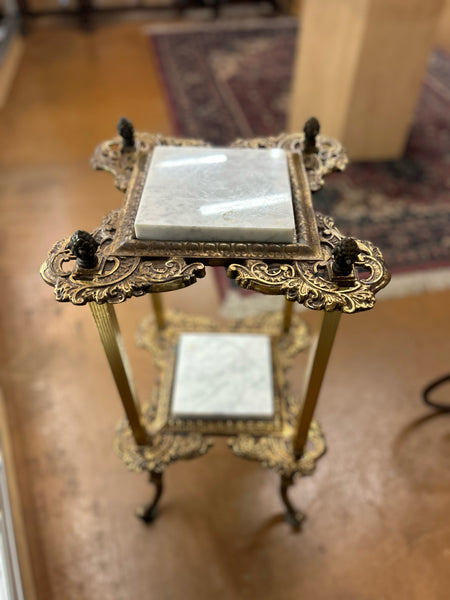 Cast Iron Victorian Marble Table