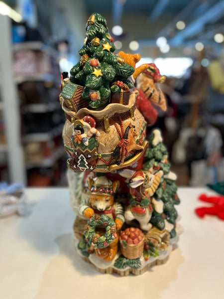 Fitz & Floyd Christmas "Lodge Santa" Staute