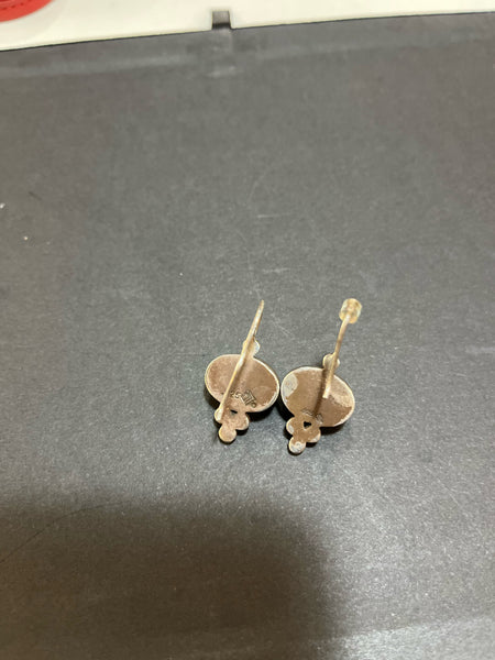 Retired Silpada Sterling Silver & Brass Victorian Style Earrings