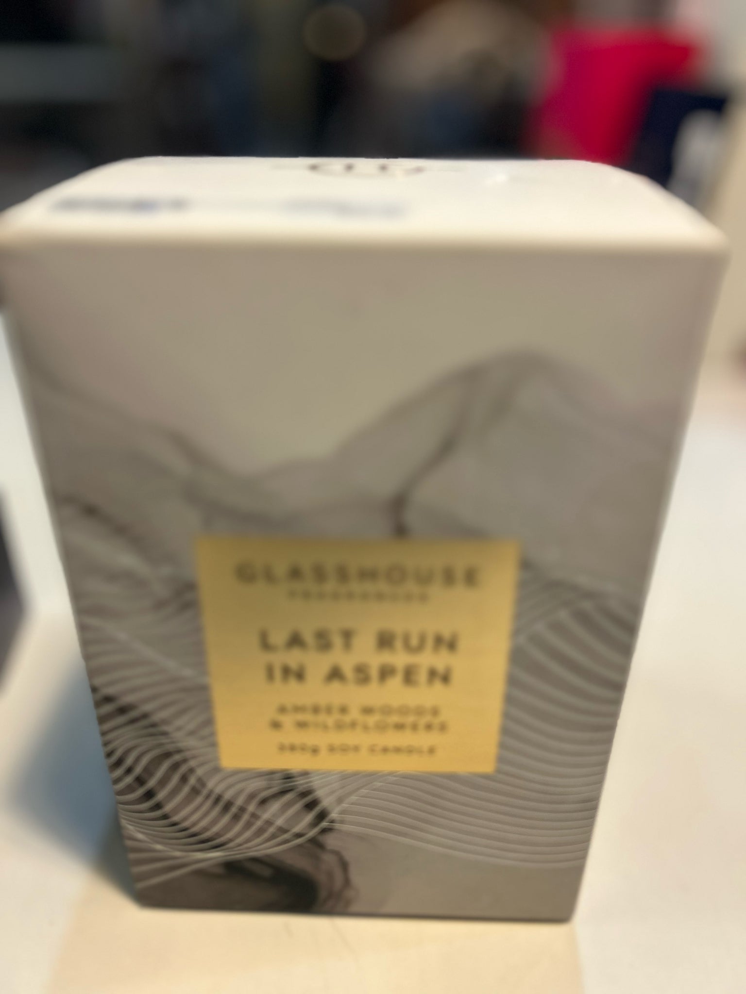 Glasshouse Fragrances "Last Run in Aspen" Candle