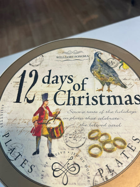 Williams Sonoma 12 Days of Christmas Plates Set