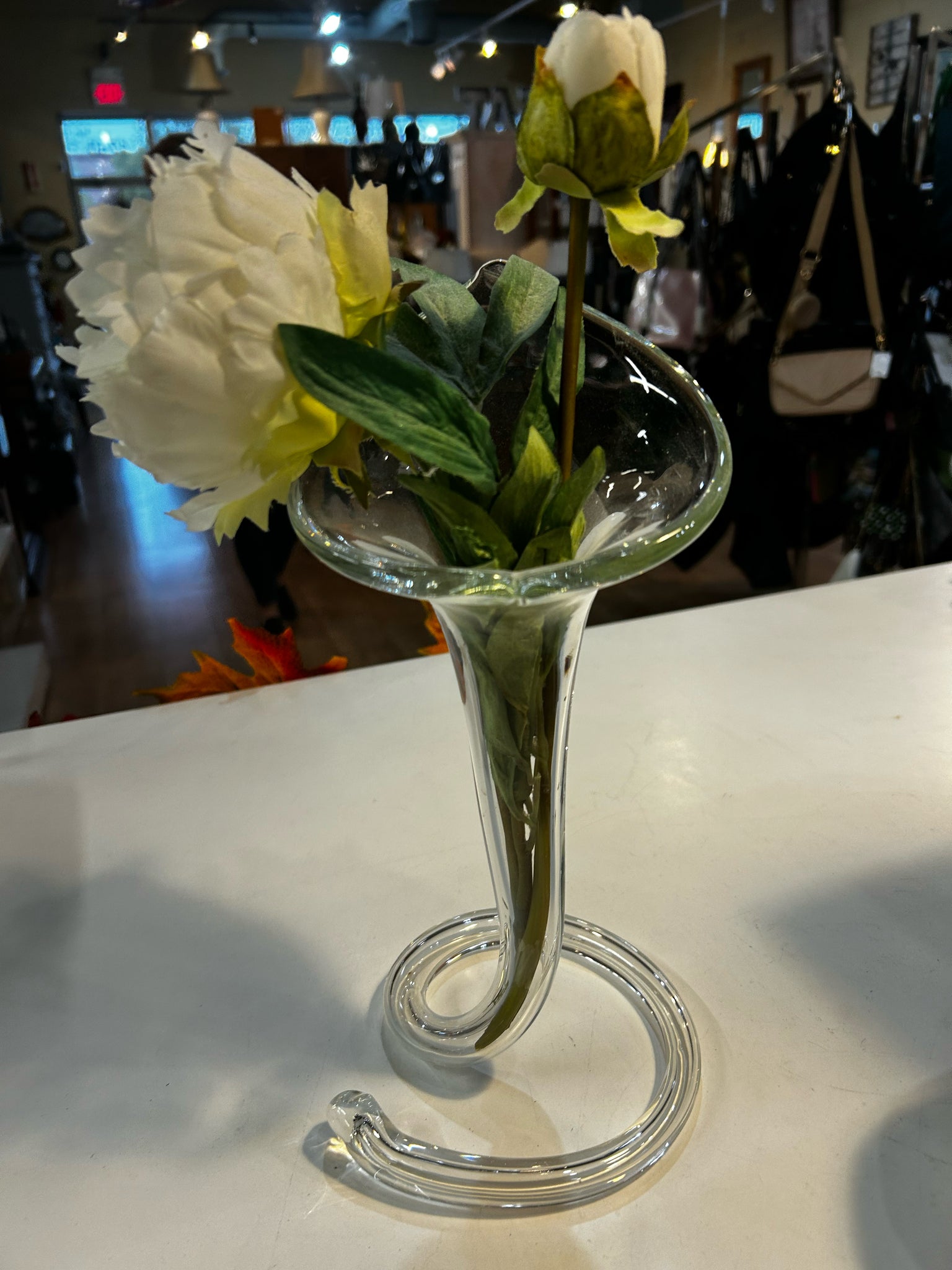 Hand Blown Lily Vase