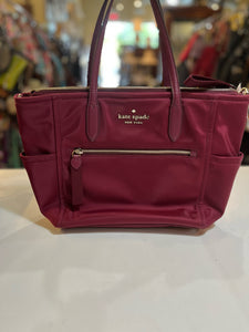 Kate Spade Burgundy Nylon Handbag