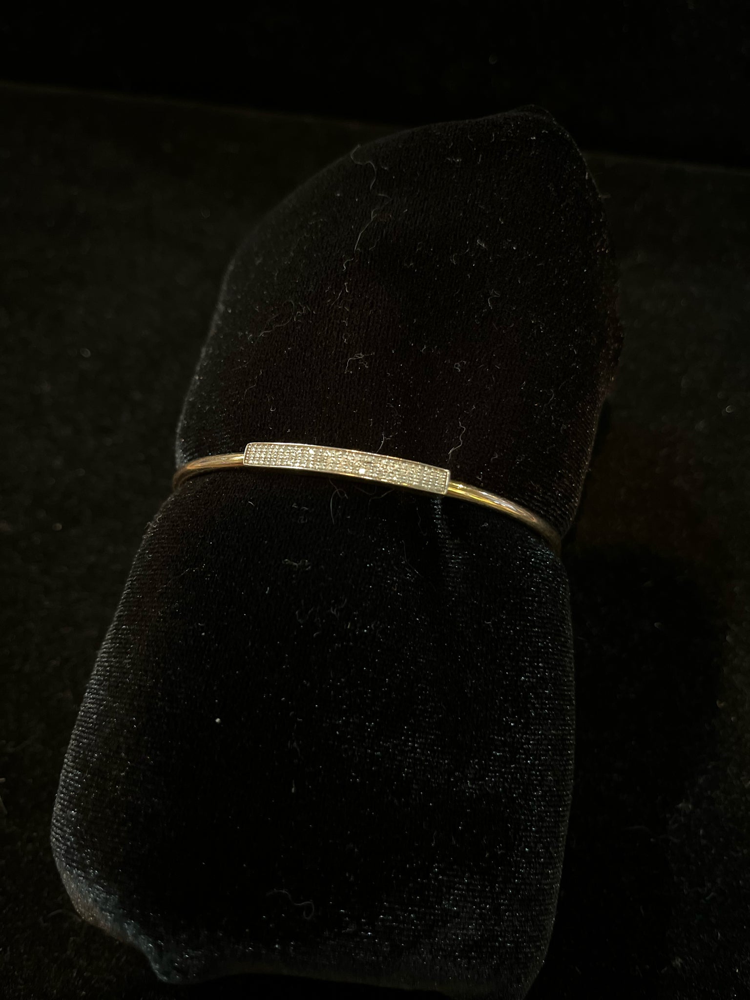 Pave Diamond 14k over SS cuff