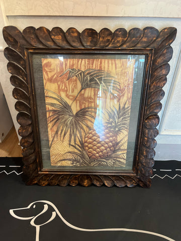 Framed Pineapple Art