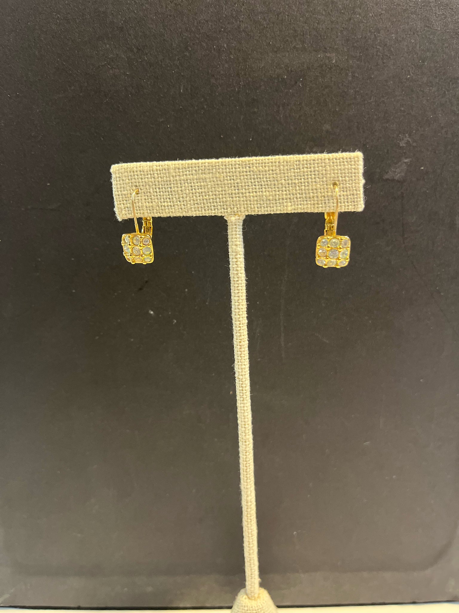 Swarovski Gold-Tone Crystal Earrings