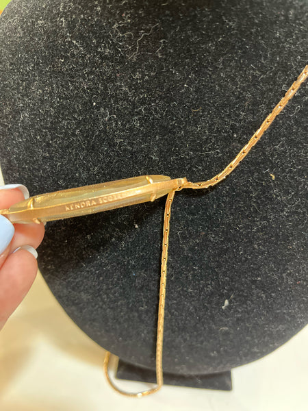 Kendra Scott Milla Copper Glitter Necklace