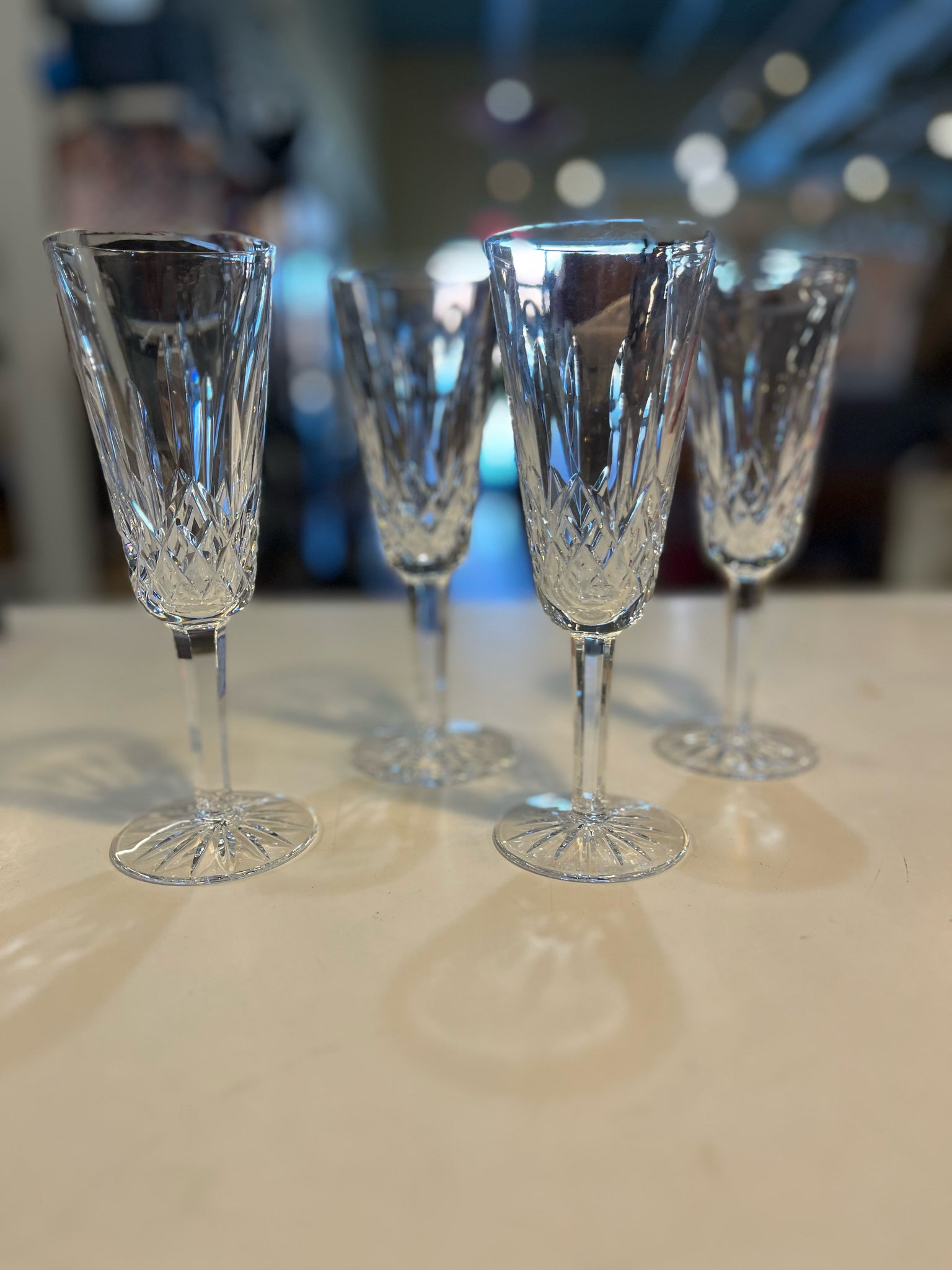 Waterford Lismore Flute set of 4