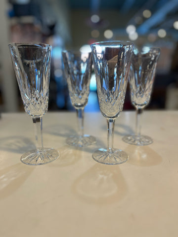 Waterford Lismore Flute set of 4