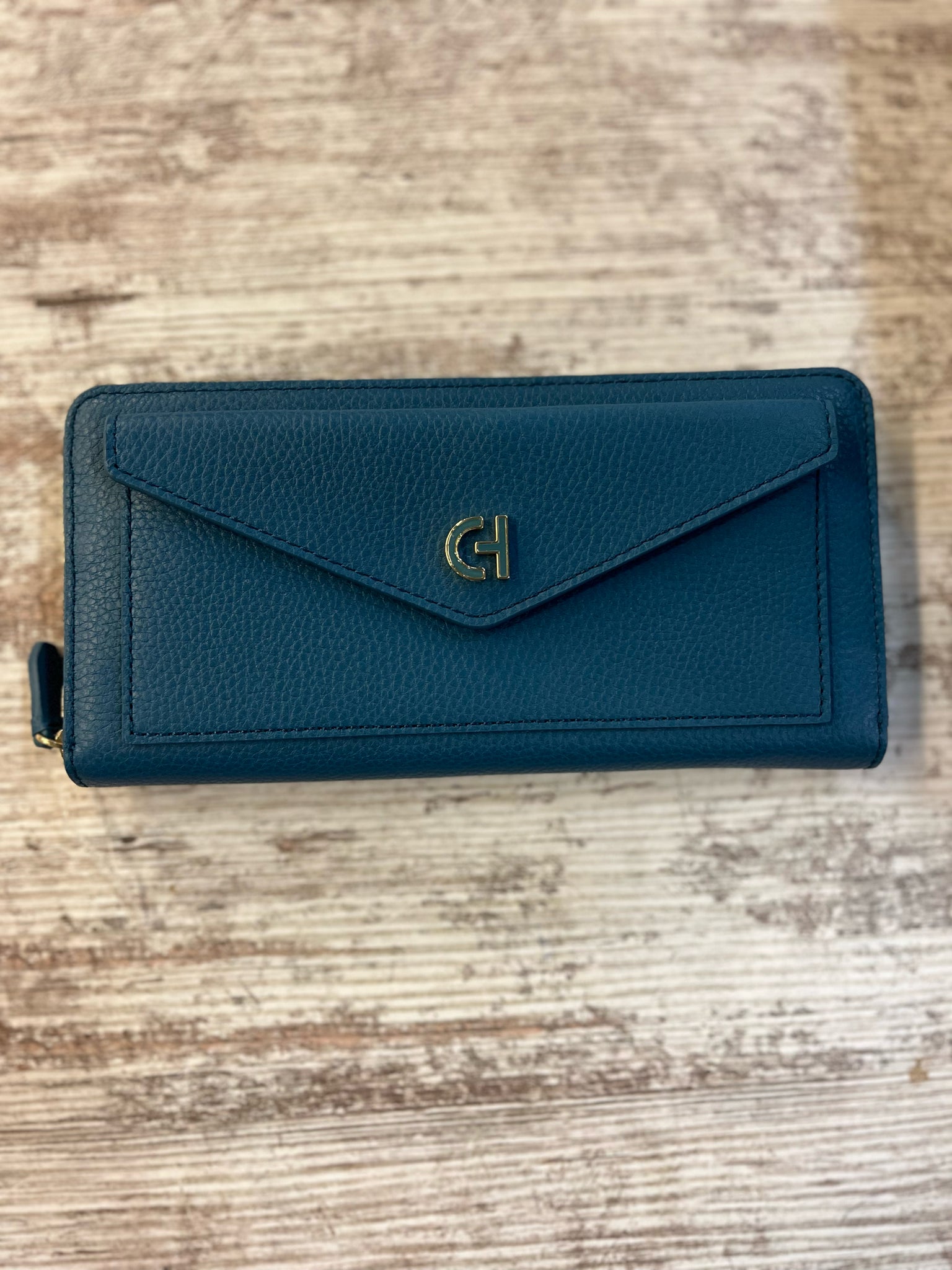 Cole Haan Blue Leather Wallet