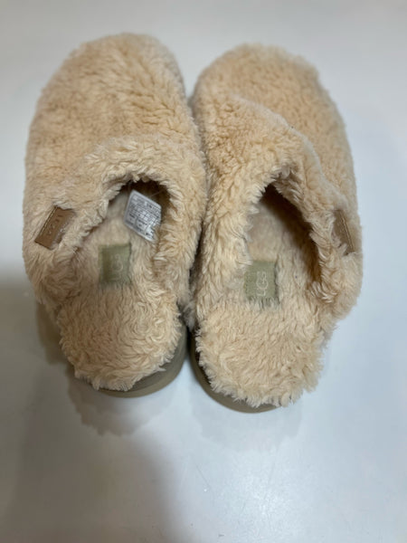 UGG Cream “Fuzz Sugar Slides” Shoes