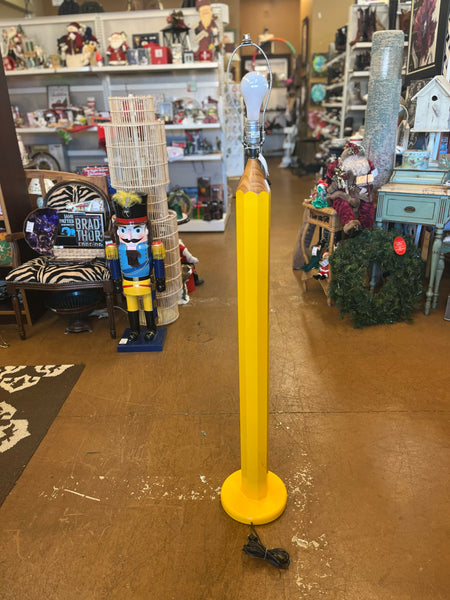 Yellow Pencil Floor Lamp