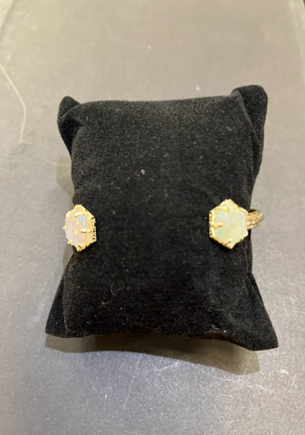 Kendra Scott Gold & Natural Stone Cuff Bracelet