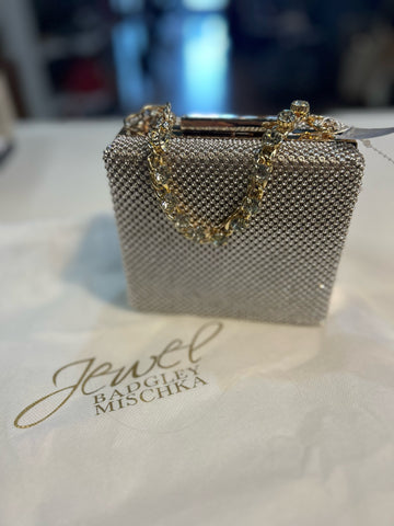 NWT Badgley Mischka  Crystal Clutch