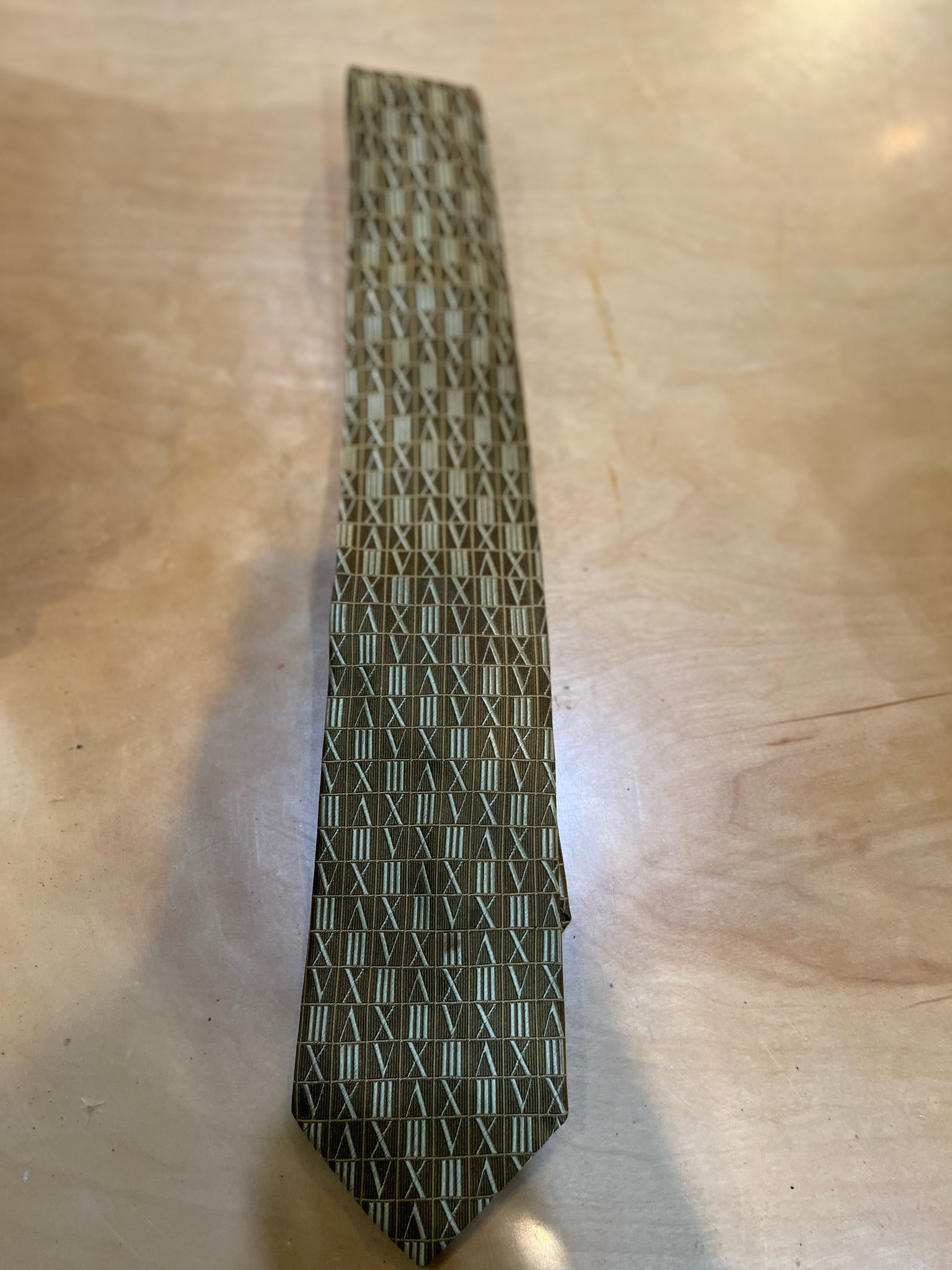 Tiffany & Co. Gold Pattern Tie