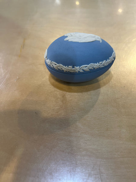 Wedgewood Owl Egg Trinket Box