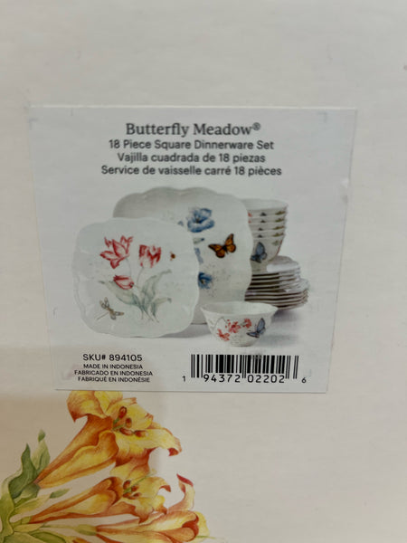Lenox “Butterfly Meadows” 18 Piece Dish Set