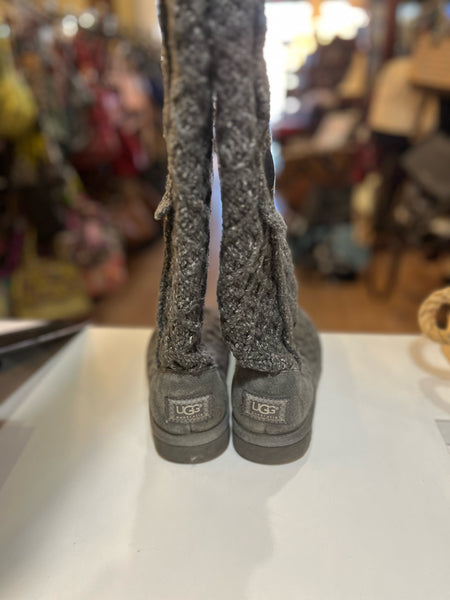 UGG Gray Knit Boots