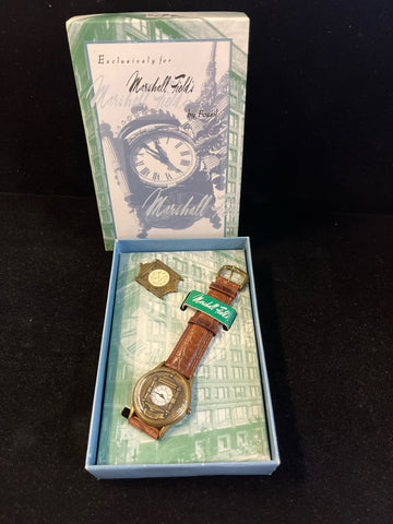 Marshall Fields & Fossil Limited Edition Watch & Pin Set