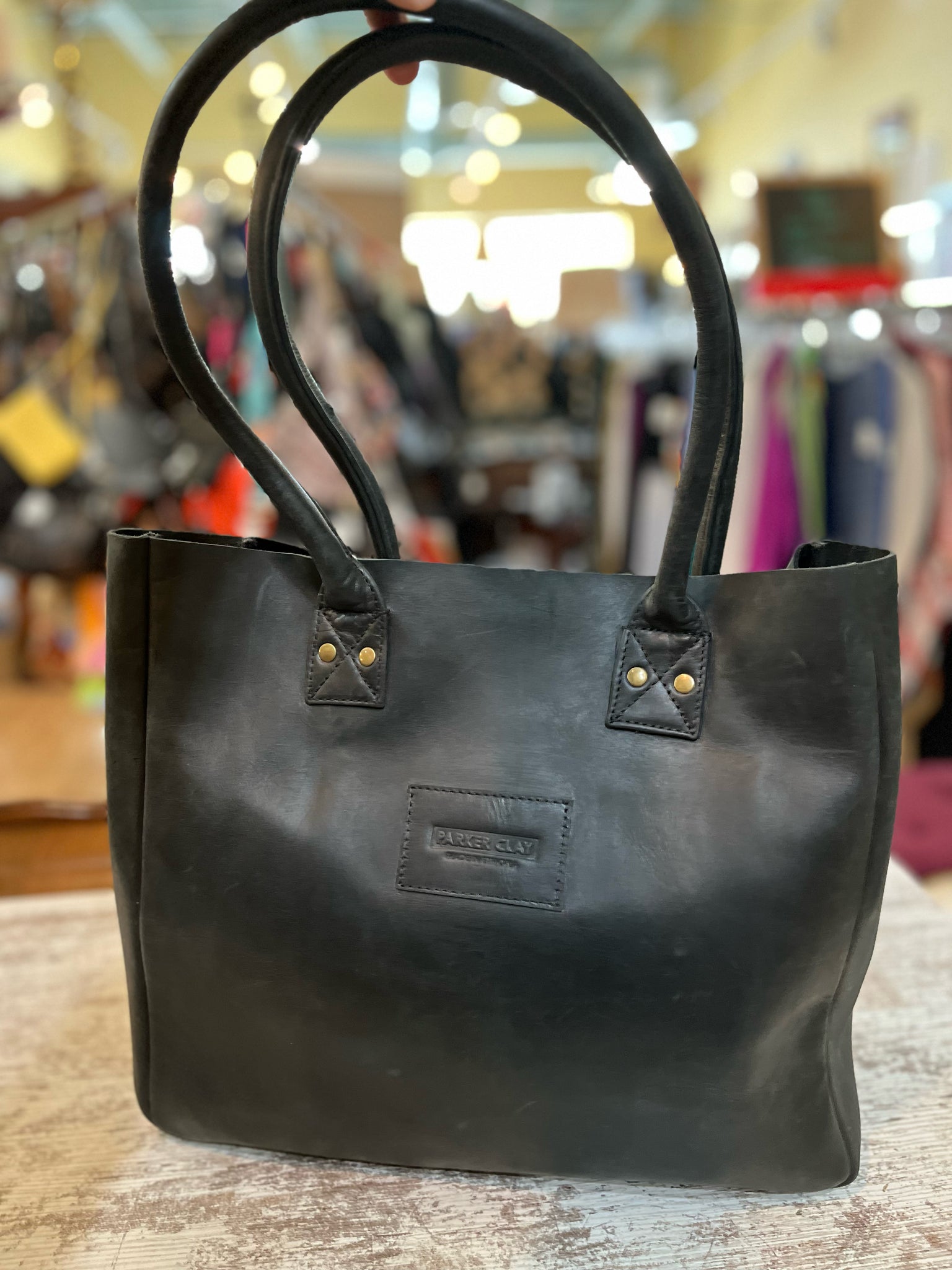 Parker Clay Leather Tote