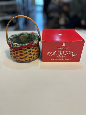 Longaberger "Tree Trimming" Melody Basket