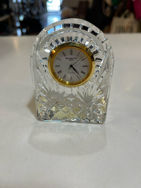 Waterford Small Rimmed Dome Carriage Desk Clock