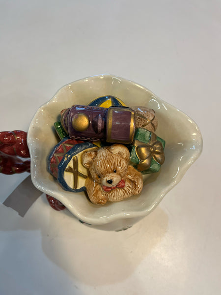 Fitz & Floyd “Old World Santa’s Bag of Toys” Teapot