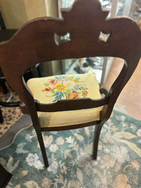 Vintage Needlepoint Chair