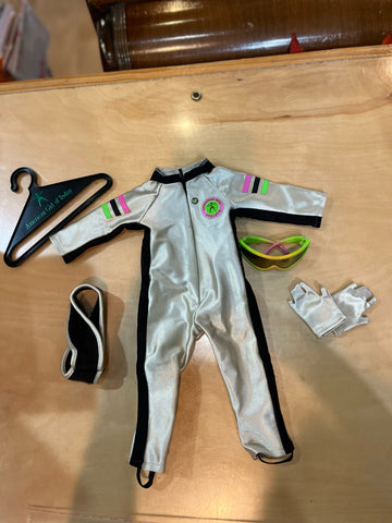 American Girl Doll Silver Downhill Racing Outfit